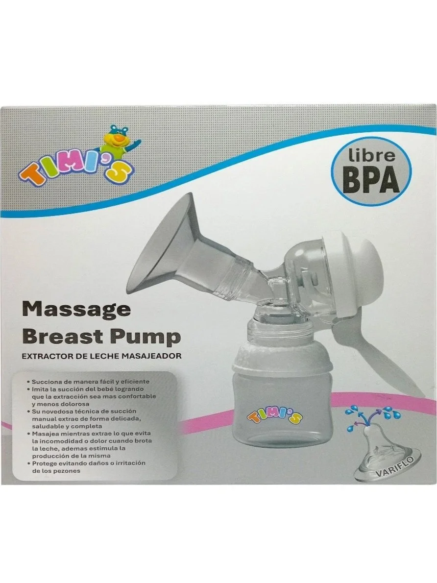 Timi's Massage Breast Pump, BPA-free extractor de leche