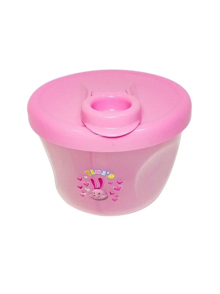 Pink foami container with bunny design for crafting